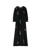 Rodebjer Windy Light Silk Dress Black Multi
