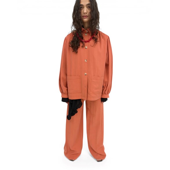 Rodebjer Lauren Tencel Jacket Bleached Red