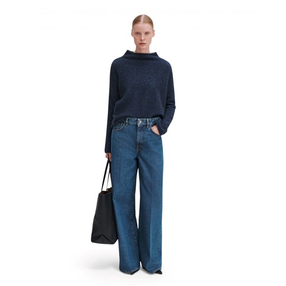 Filippa K Mika Yak Funnelneck Sweater Night Teal