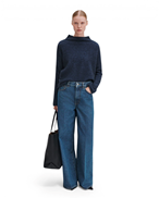 Filippa K Mika Yak Funnelneck Sweater Night Teal