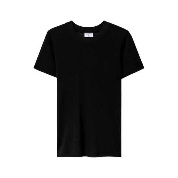 Filippa K Lyocell Cashmere Tee Black