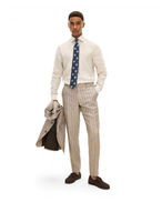 Oscar Jacobson Dandy Trousers Brindle Beige