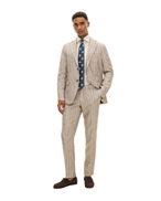 Oscar Jacobson Fogerty Blazer Brindle Beige