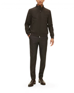 Oscar Jacobson Bomber Jacket Terra Brown