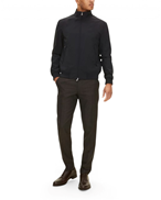 Oscar Jacobson Bomber Jacket Navy