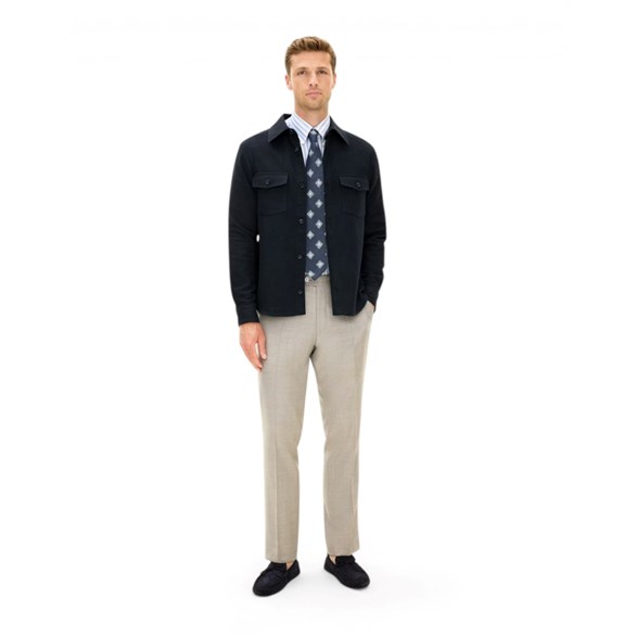Oscar Jacobson Magnus Shirt Jacket Navy