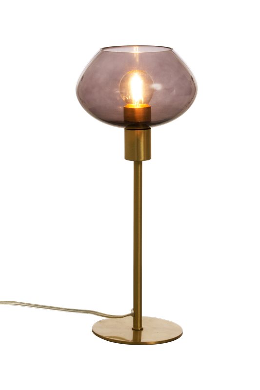Aneta Lighting Bell Bordslampa Mässing/Rökfärgad