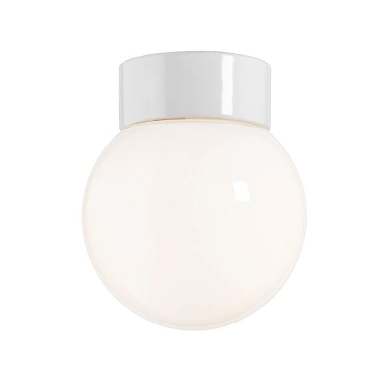 Ifö Electric Classic Glob Rak Vit/Blank Opalglas 150Mm Ip54