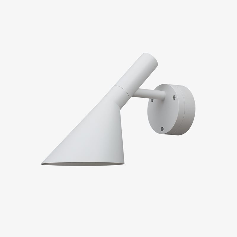 Louis Poulsen AJ 50 vägglampa utomhus IP65, Vit stuktur