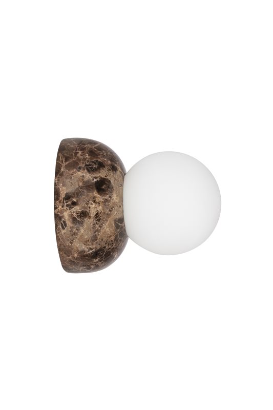 Globen Lighting Torrano 13 vägglampa-takplafond IP44, Brun