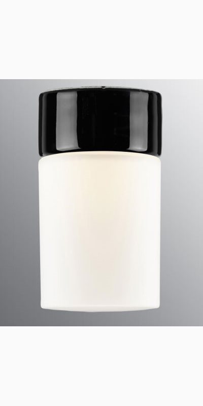 Ifö Electric Opus 100/175 Svart Vägg/Tak Opalglas Ip57 Utgått