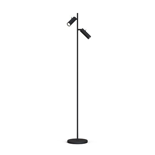Herstal Pipeline golvlampa 2:A LED, mattsvart