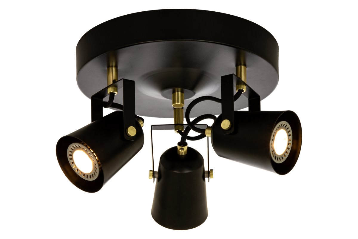 Aneta Lighting Metz Takspot 3:A Rund Svart