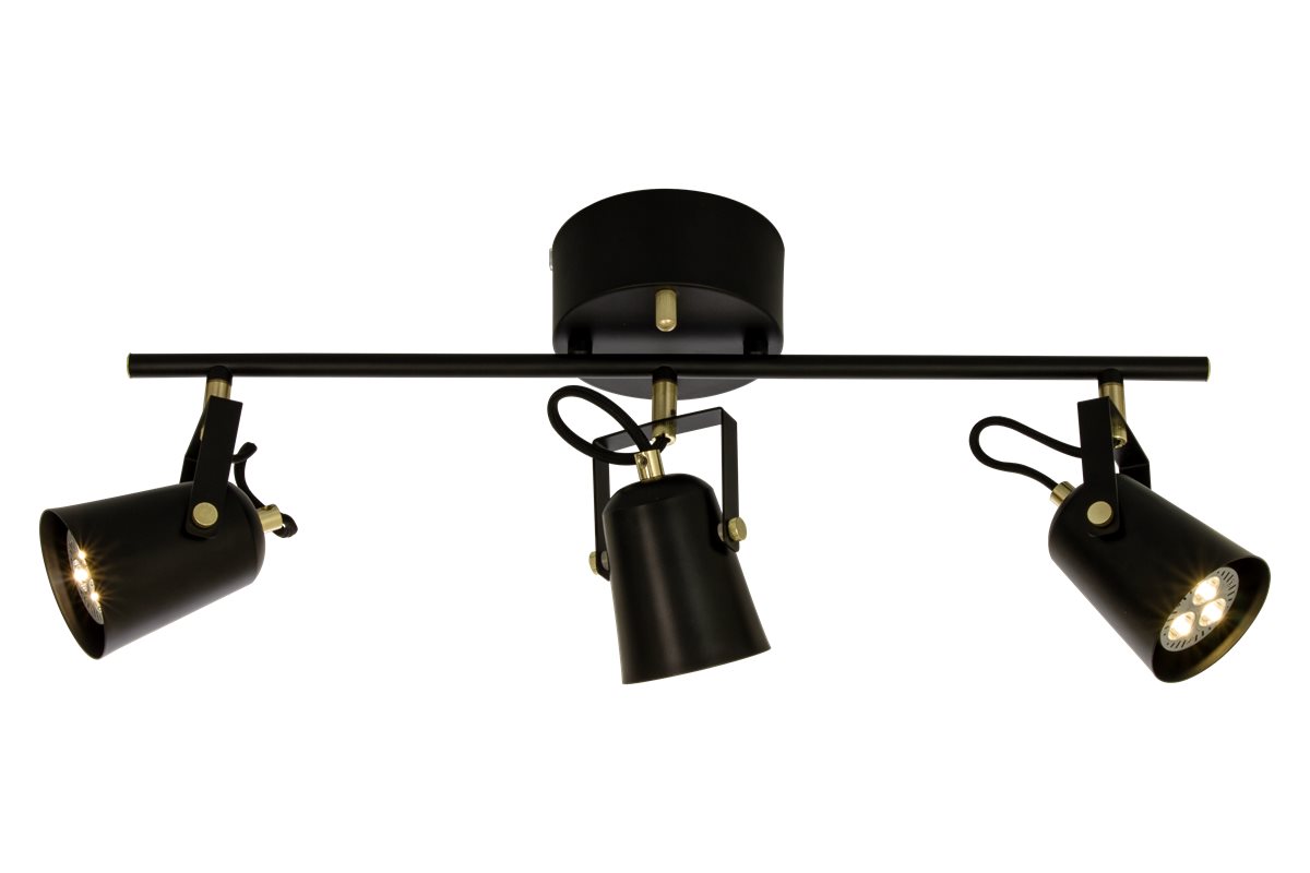 Aneta Lighting Metz Takspot 3:A Rak Svart