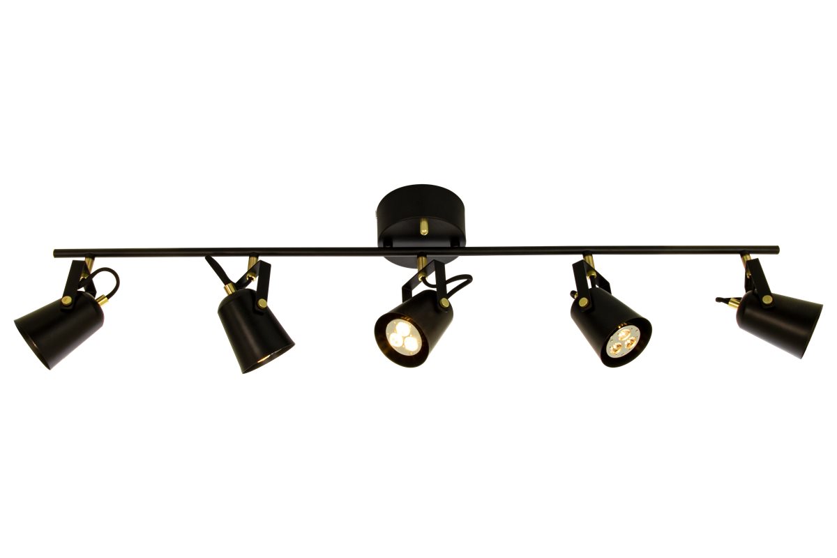 Aneta Lighting Metz Takspot 5:A Rak Svart