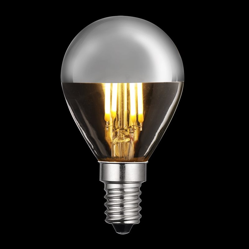 Unison Toppförspeglad Klotlampa Led Silver 2500K E14 Dimbar