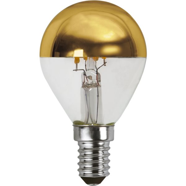 Star Trading Toppförspeglad Klotlampa Led Guld 2700K E14 Dimbar