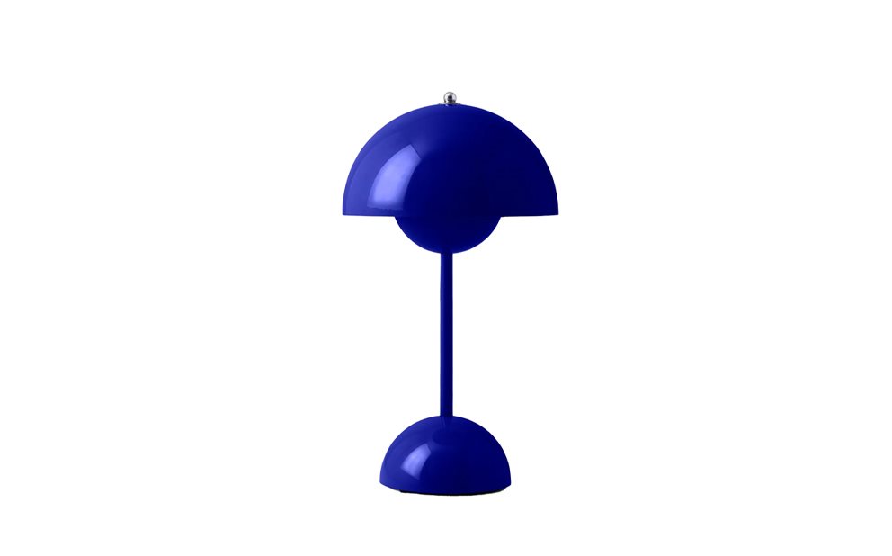 Andtradition Flowerpot VP9 Bordslampa Portabel, Coboltblå