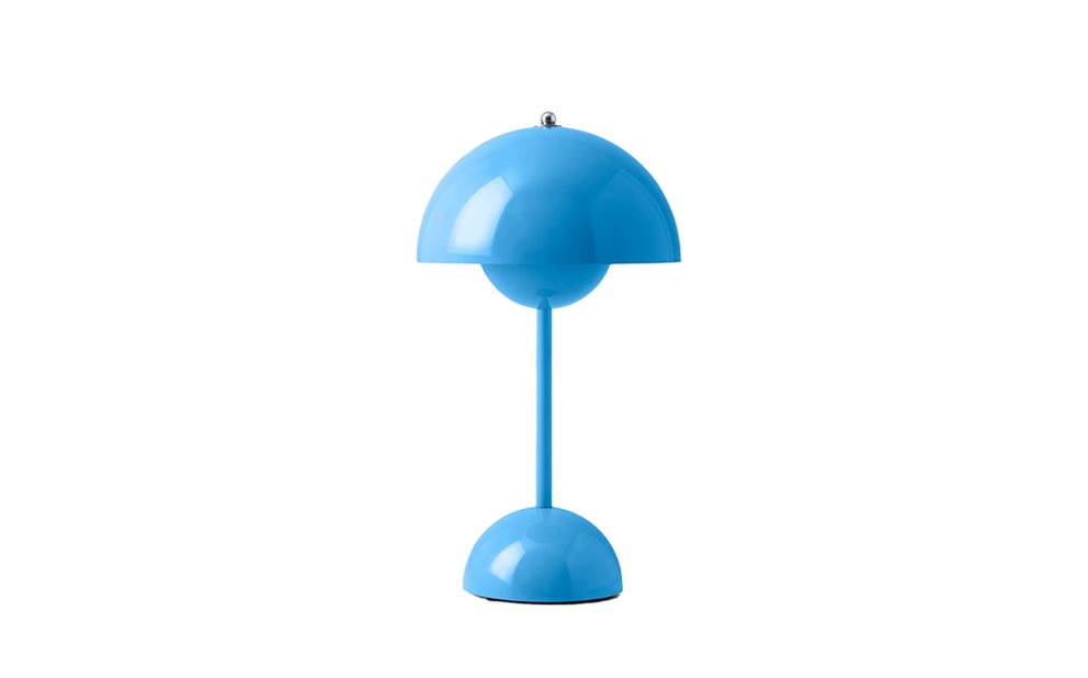 Andtradition Flowerpot VP9 Bordslampa Portabel, Swim blue
