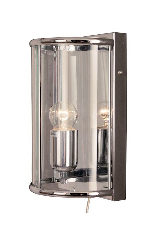 Aneta Lighting Budgie väggplafond krom-klarglas