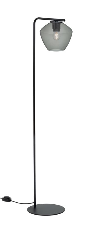 Konsthantverk Dk Golvlampa Svart/Rökfärgad