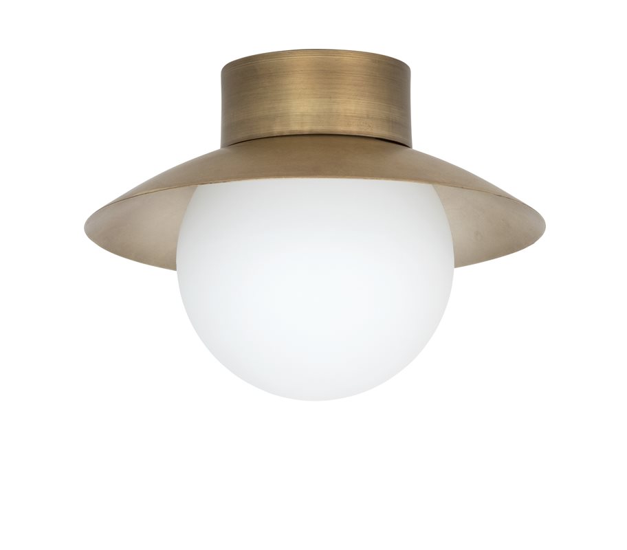 Konsthantverk Spa Plafond IP44, Råmässing