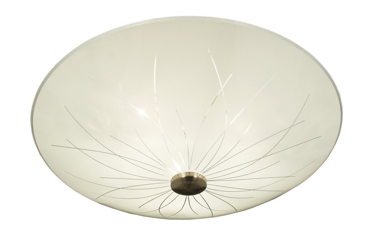Aneta Lighting Nerine plafond 50cm vit-stål
