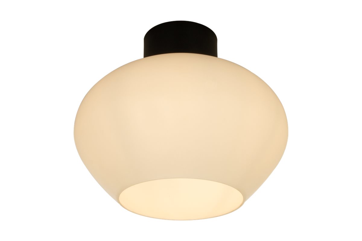 Aneta Lighting Bell Takplafond, Svart och opalvit