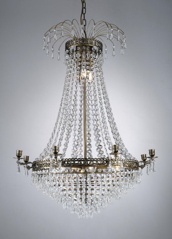 Norrsken Design Empire Kristallkrona 8-Armad Antik 66X86cm