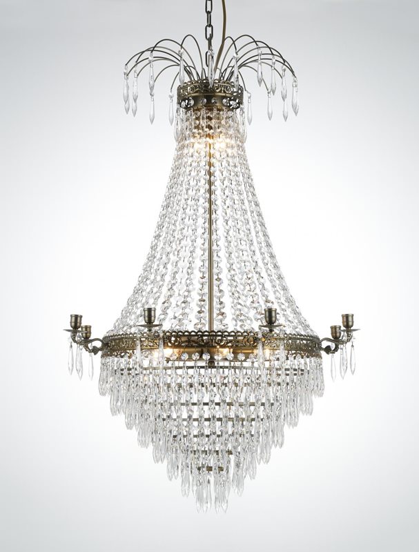 Norrsken Design Empire Kristallkrona 8-Armad Antik 66X99cm