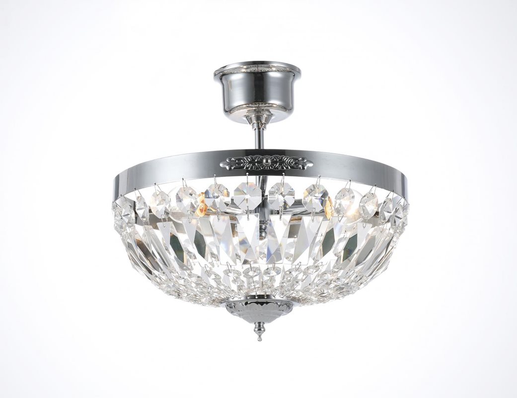 Norrsken Design Rhea Kristallplafond Liten 36Cm Krom
