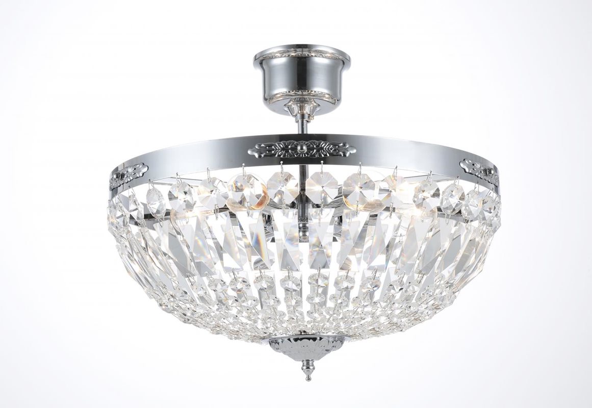 Norrsken Design Rhea Kristallplafond Mellan 42Cm Krom