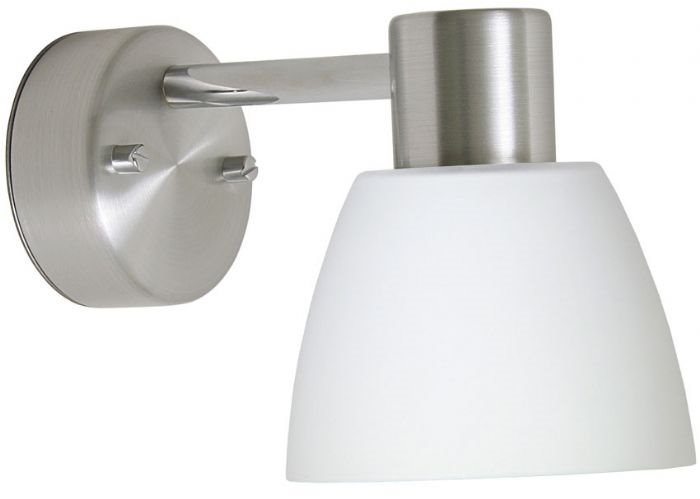 Belid V5294 Bizzo 1:A Vägglampa Alu/Opal Ip21