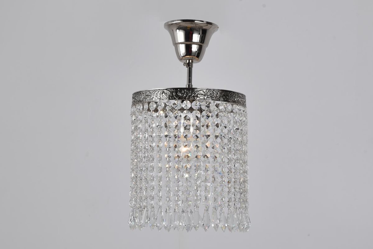 Norrsken Design Nicolas Kristallplafond 20Cm, Nickel