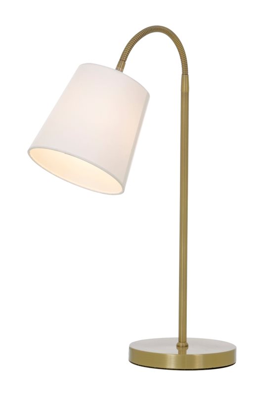 Aneta Lighting Ljusdal Bordslampa Antik/Vit Inkl Skärm