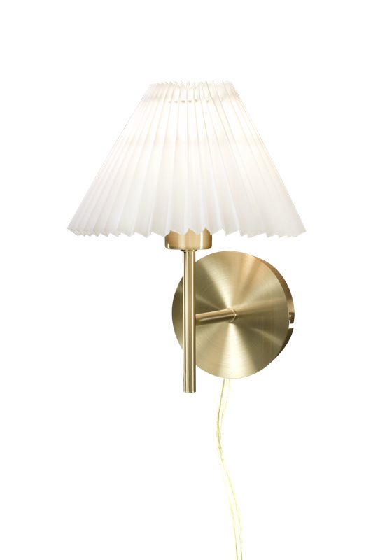 Aneta Lighting Ester Vägglampett Mässing Exkl. Skärm