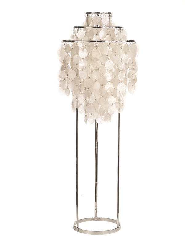 Verpan Fun 1 Stm Golvlampa Mother Of Pearls Krom