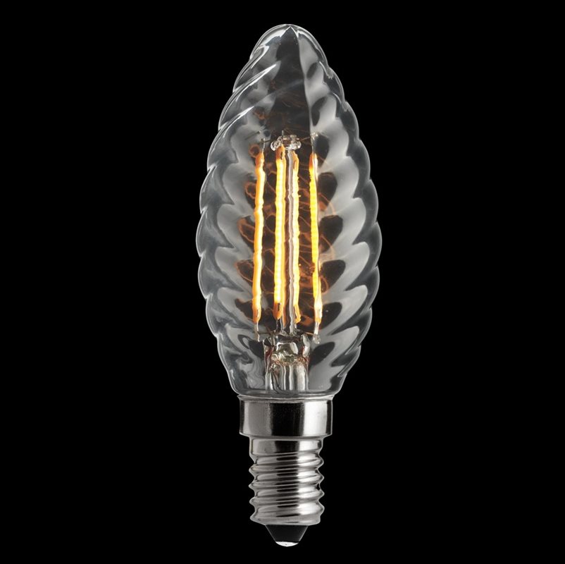 Unison 3-Stegs Dimbar Kron Vriden Klar 5W 2200K E14 Minne