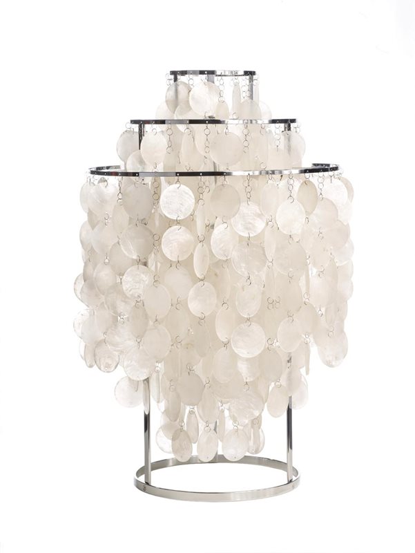Verpan Fun 1 Tm Bordslampa Mother Of Pearls Krom