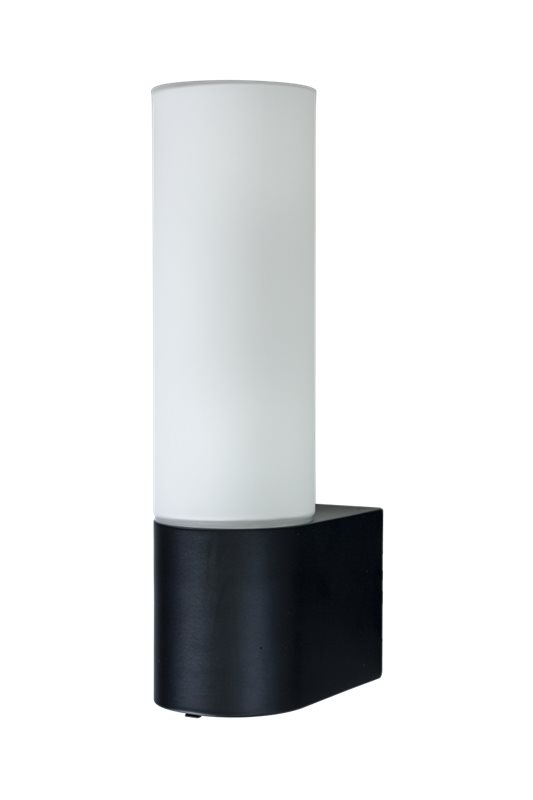 Aneta Lighting Cosenza vägglampa badrum med uttag IP44, Svart