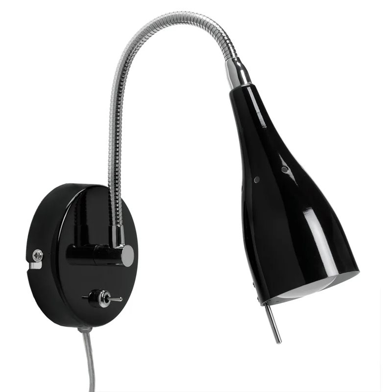 Ah Belysning V470 Tanum svart väggläslampa enkel