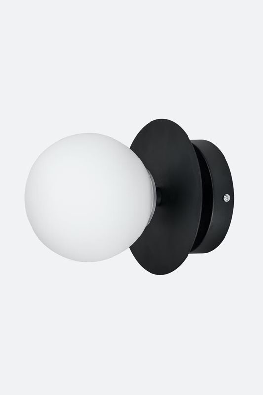 Globen Lighting Art Deco Väggplafond/Takplafond Ip44 Svart/Vit