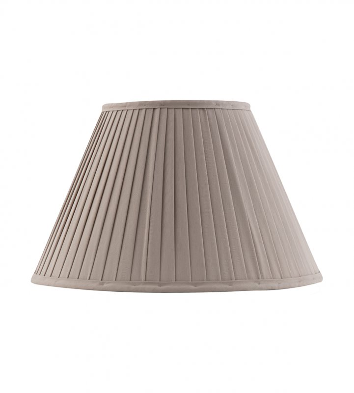 Karlskrona Lampfabrik Lampskärm 30Cm Veckad Tyg Med Ringfäste, Beige