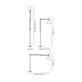 Artemide Tolomeo Mega Golv Alu Med Satinskärm 36Cm Dimmer