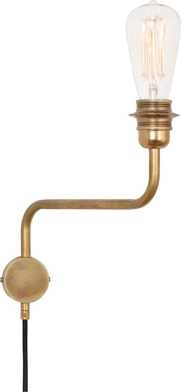 Konsthantverk Edison Vägglampa 4404-6 Upp Råmässing