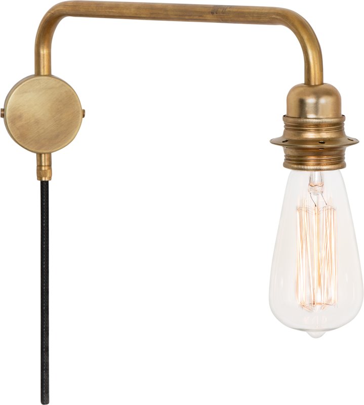 Konsthantverk Edison Vägglampa 4403-6 Ner Råmässing