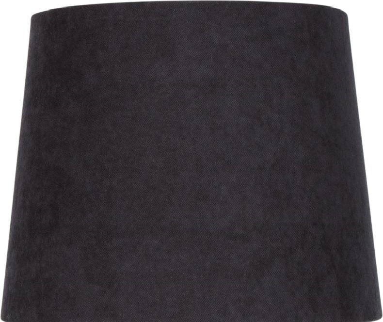 Konsthantverk Lampskärm Svart Sammet/Guld 23Cm Till Viken Bord