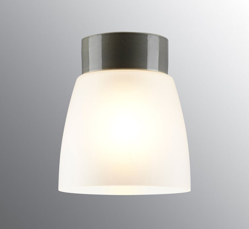 Ifö Electric Open Klara Grå/Frostat Glas Ip21
