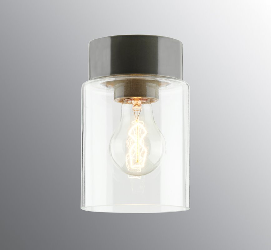 Ifö Electric Open Tina Grå/Klarglas Ip21