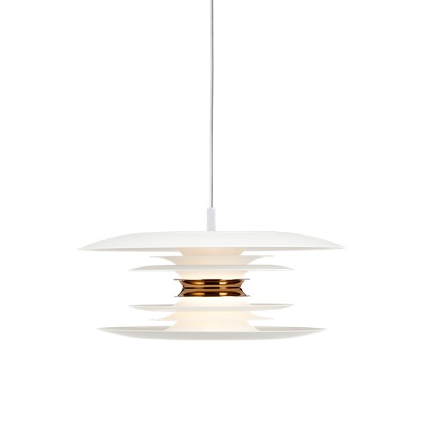 Belid T1445 Diablo taklampa 40cm mattvit-mässing